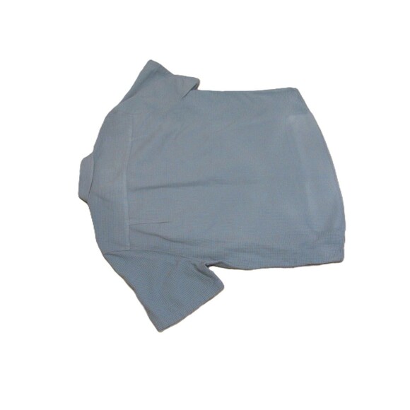 32 Bar Blues Shirt Mens XL Blue Orange Polka Dot Short Sleeve Button Up Casual - Picture 10 of 10